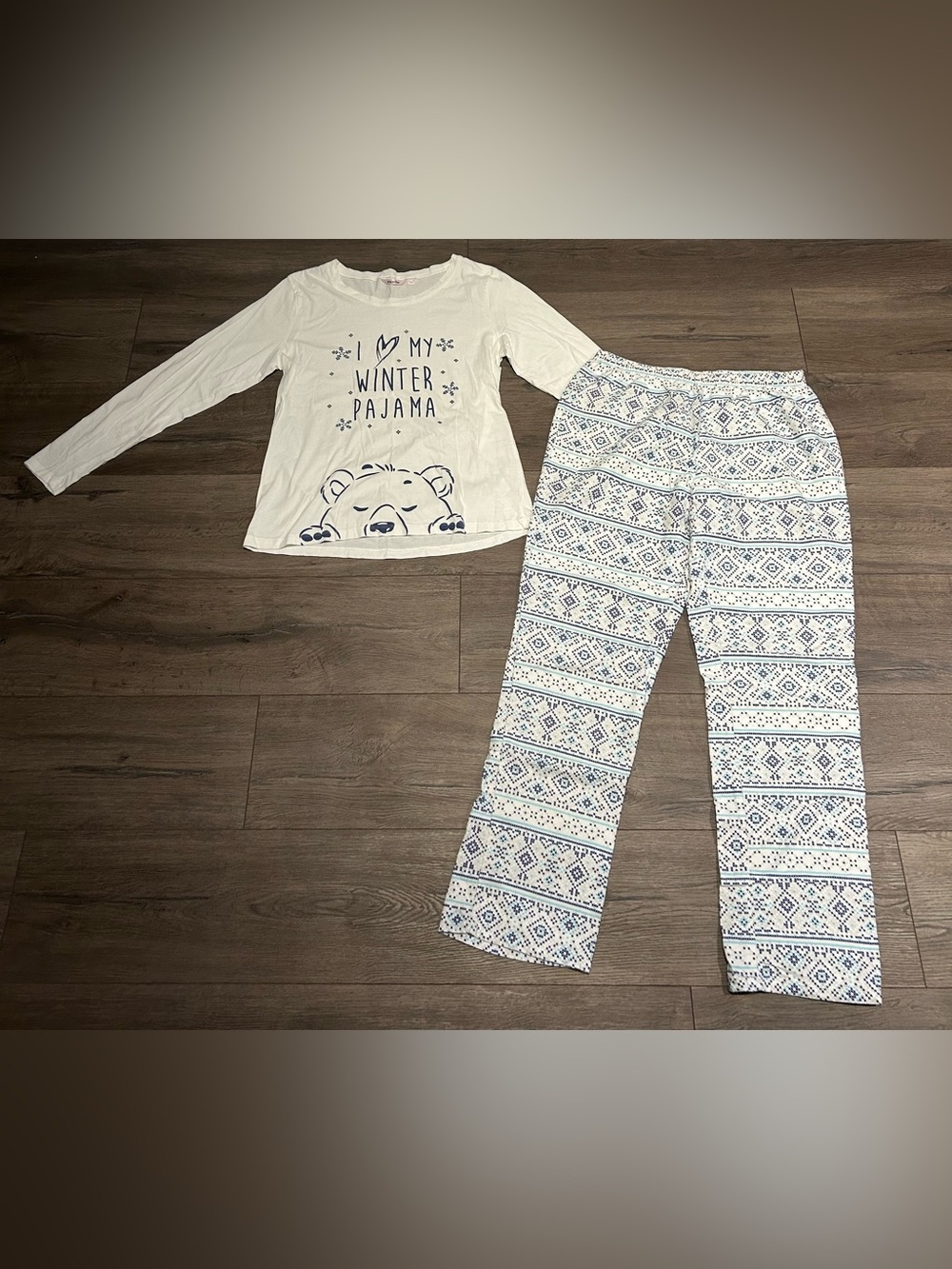 100% Cotton Women’s La Vie en Rose Cozy Winter Pyjama Set